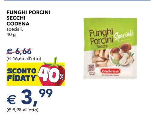 Funghi Porcini Secchi Codena