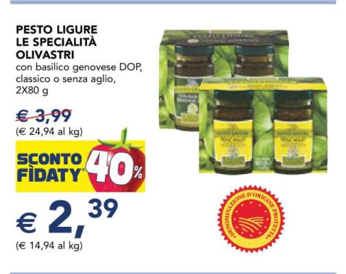 Pesto Ligure Le Specialità Olivastri