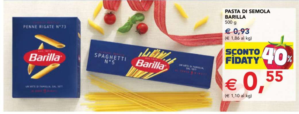 PASTA DI SEMOLA BARILLA