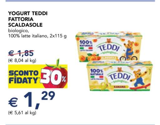 Yogurt Teddi Fattoria Scaldasole