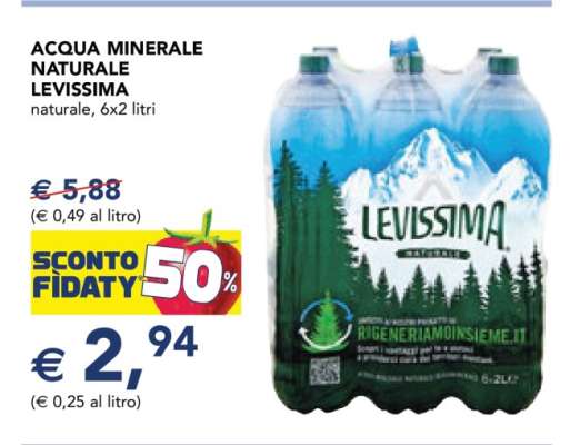 Acqua Minerale Naturale Levissima