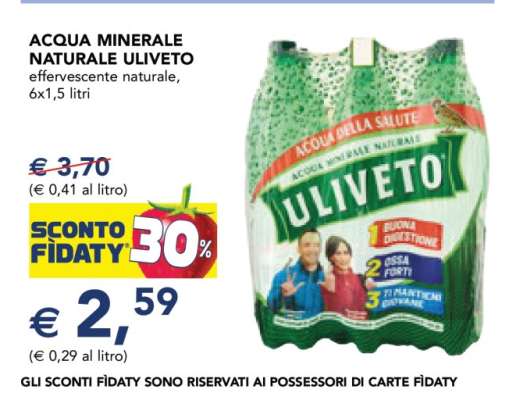 Acqua Minerale Naturale Uliveto