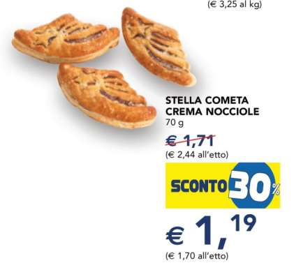 STELLA COMETA CREMA NOCCIOLE