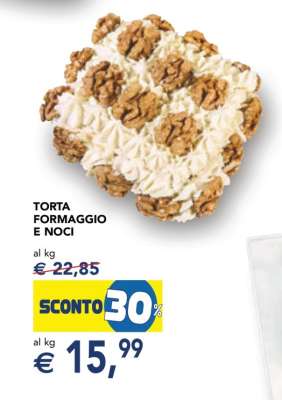 Torta Formaggio e Noci