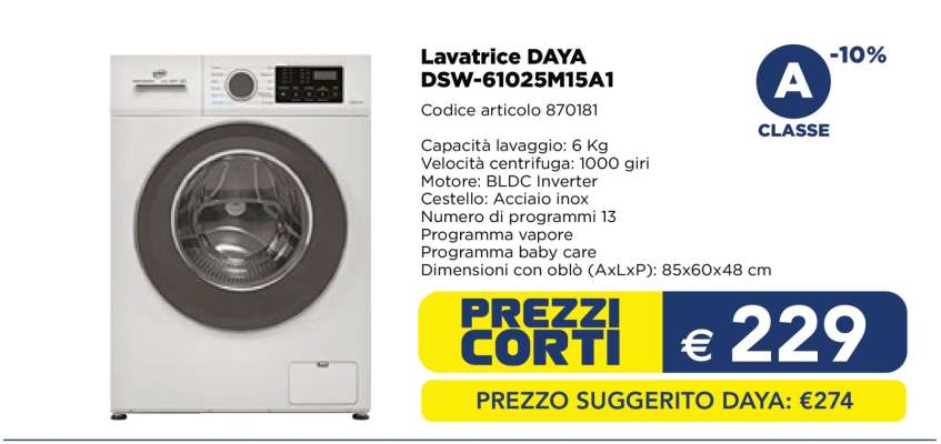 Lavatrice DAYA DSW-61025M15A1