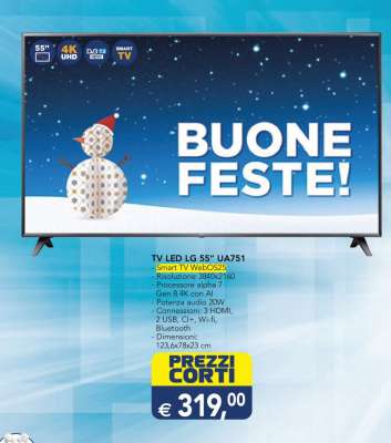 TV LED LG 55'' UA751