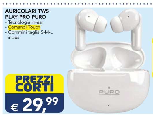 AURICOLARI TWS PLAY PRO PURO