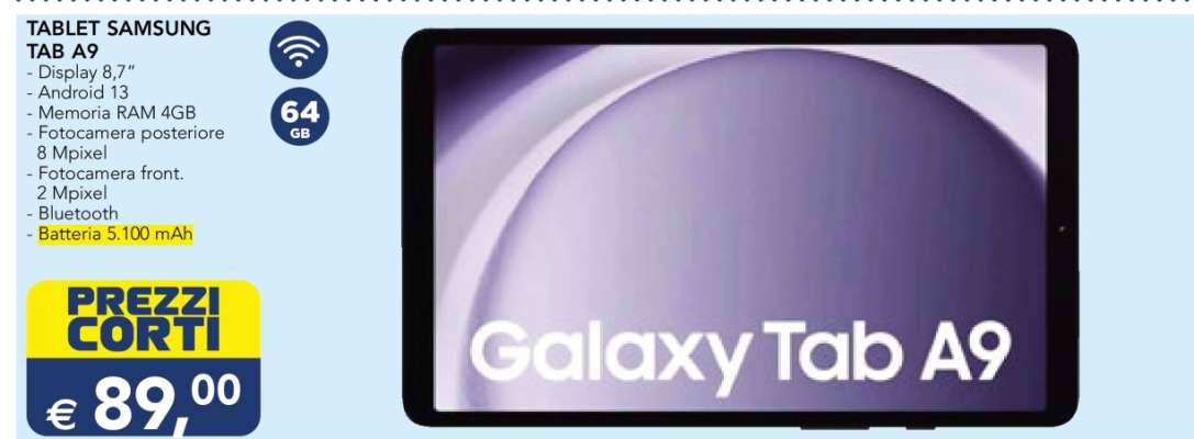 TABLET SAMSUNG TAB A9