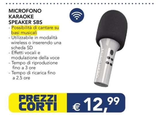 MICROFONO KARAOKE SPEAKER SBS