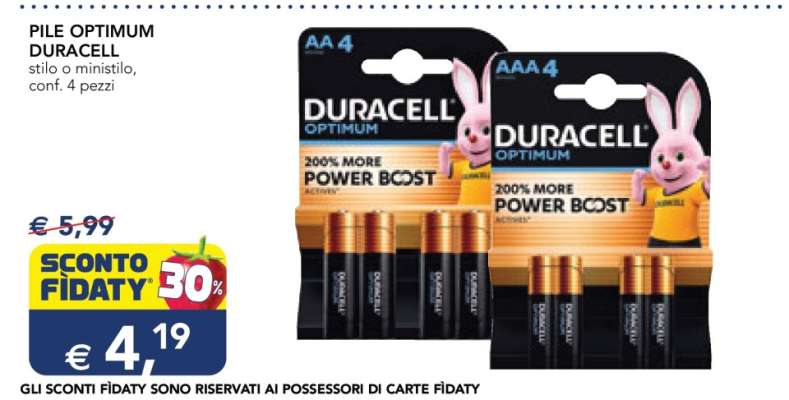 PILE OPTIMUM DURACELL