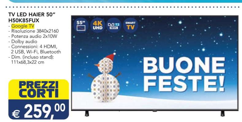 TV LED HAIER 50'' H50K85FUX
