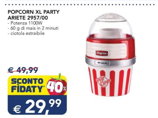 POPCORN XL PARTY ARIETE 2957/00