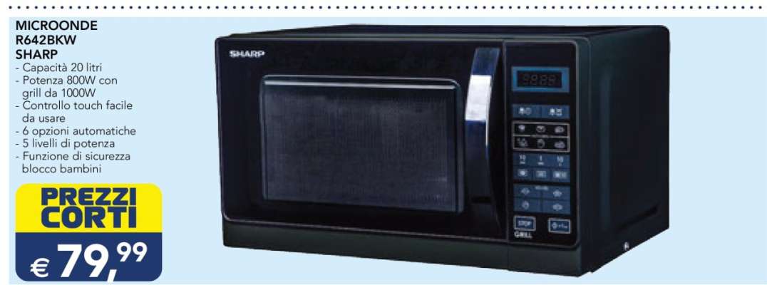 MICROONDE R642BKW SHARP