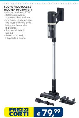 SCOPA RICARICABILE HOOVER HFG10H 011