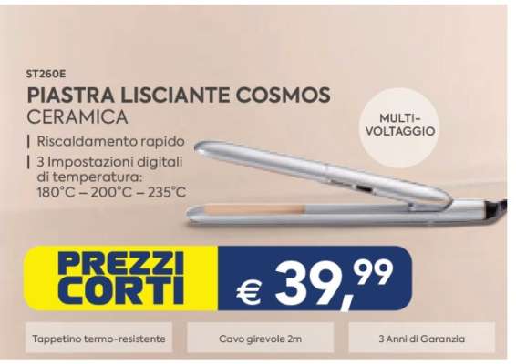 ST260E PIASTRA LISCIANTE COSMOS