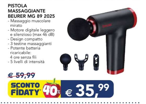PISTOLA MASSAGGIANTE BEURER MG 89 2025