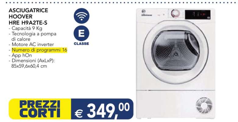 ASCIUGATRICE HOOVER HRE H9A2TE-S