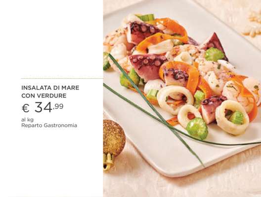 Insalata di mare con verdure