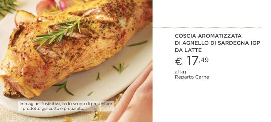 COSCIA AROMATIZZATA DI AGNELLO DI SARDEGNA IGP DA LATTE