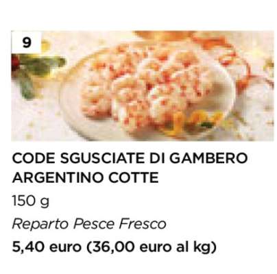 CODE SGUSCIATE DI GAMBERO ARGENTINO COTTE