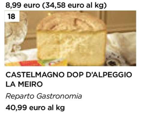 CASTELMAGNO DOP D’ALPEGGIO LA MEIRO