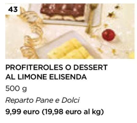 PROFITEROLES O DESSERT AL LIMONE ELISENDA