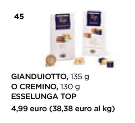 GIANDUIOTTO, 135 g O CREMINO, 130 g