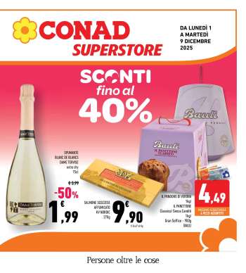 Volantino Conad Superstore - 1/12/2025 - 9/12/2025.