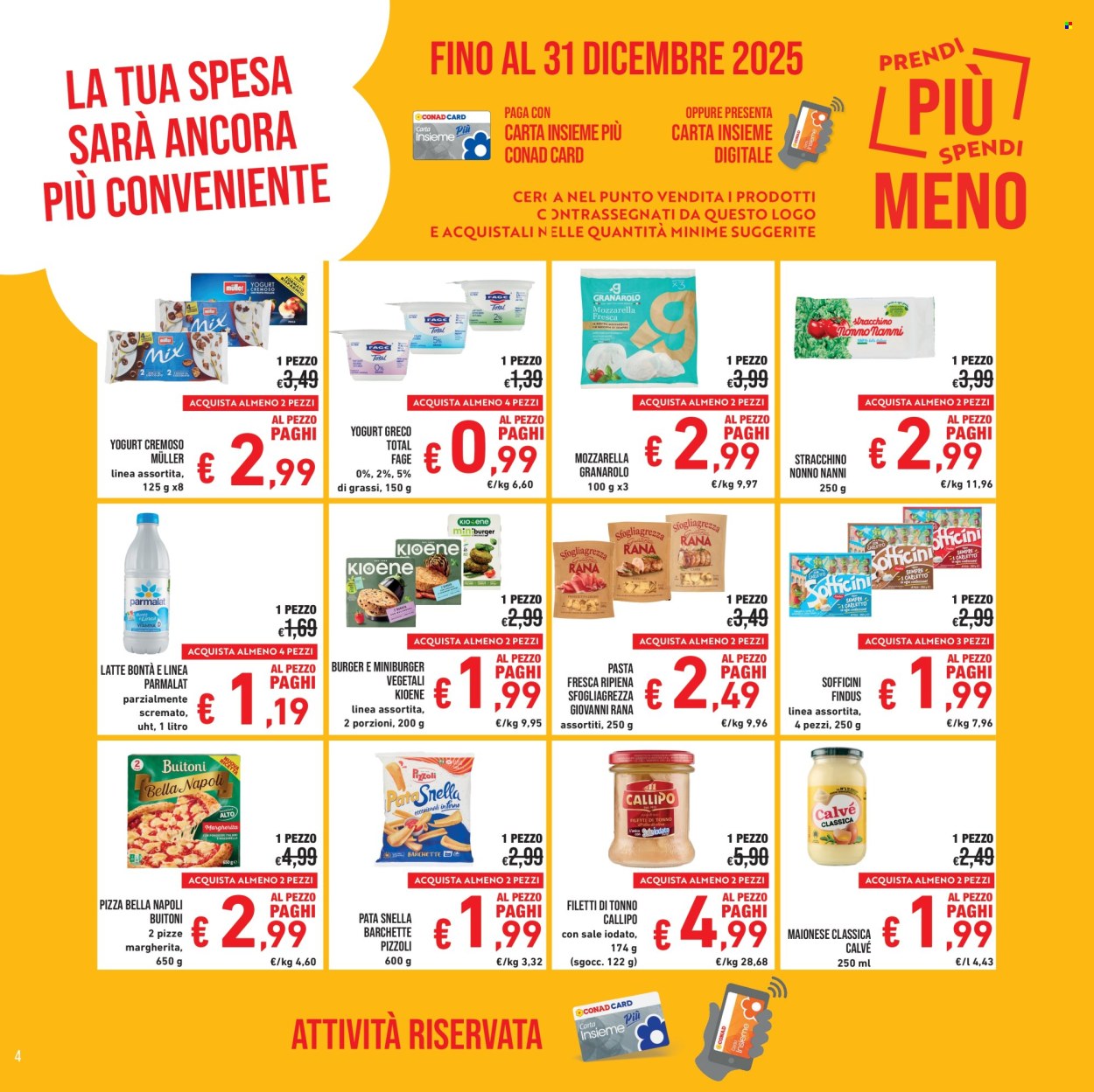 Volantino Spesa Facile Conad - 1/12/2025 - 31/12/2025. Pagina 4