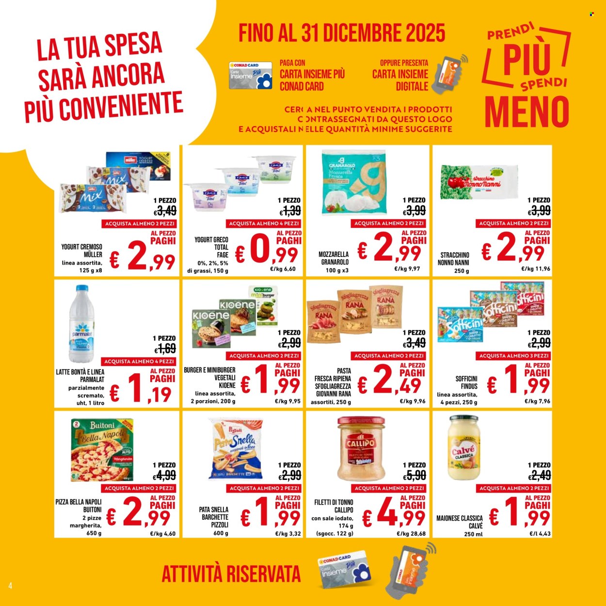 Volantino Spesa Facile Conad - 1/12/2025 - 31/12/2025. Pagina 4