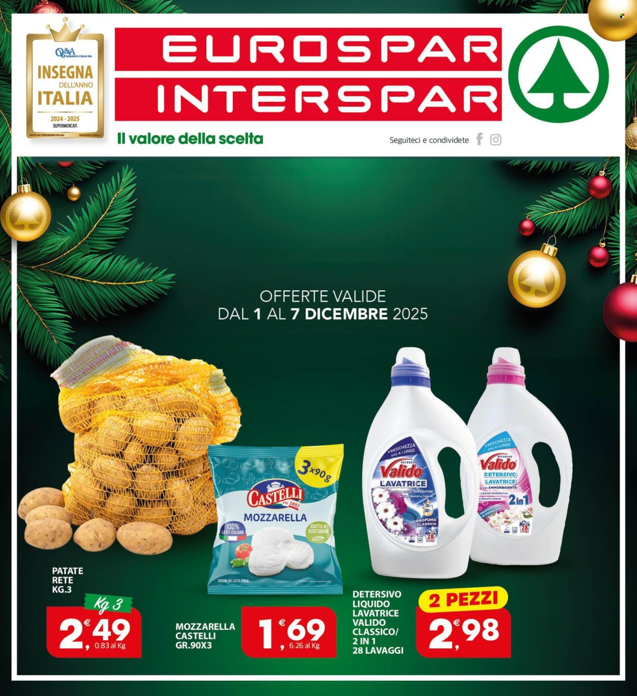 Volantino Eurospar - 1/12/2025 - 7/12/2025. Pagina 1