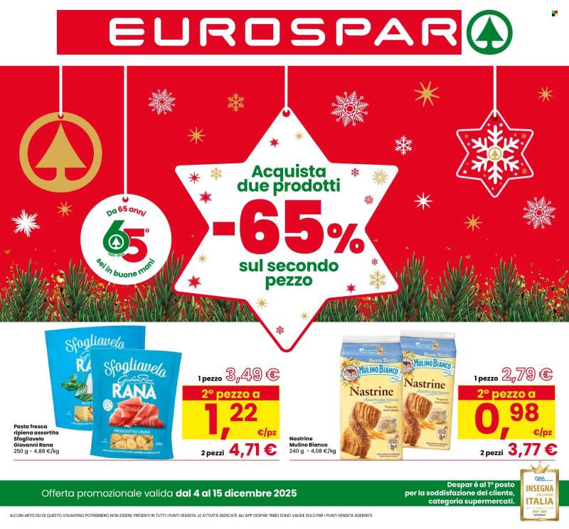 Volantino Eurospar - 4/12/2025 - 15/12/2025.