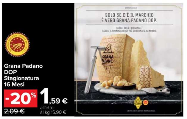 Grana Padano DOP Stagionatura 16 Mesi