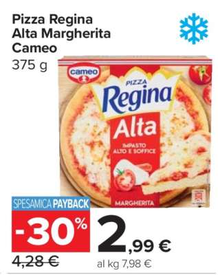 Pizza Regina Alta Margherita Cameo