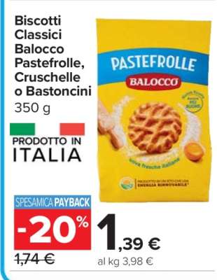Biscotti Classici Balocco Pastefrolle, Cruschelle o Bastoncini