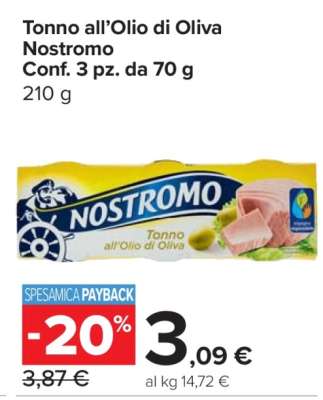 Tonno all'olio di oliva Nostromo
