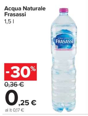 ACQUA NATURALE FRASASSI