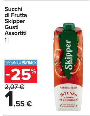 Succhi di Frutta Skipper Gusti Assortiti