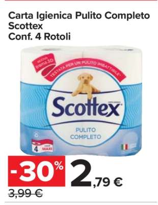 Carta Igienica Pulito Completo Scottex