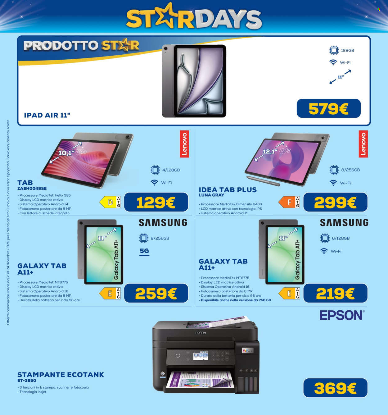 Volantino Euronics - 2/12/2025 - 24/12/2025. Pagina 7