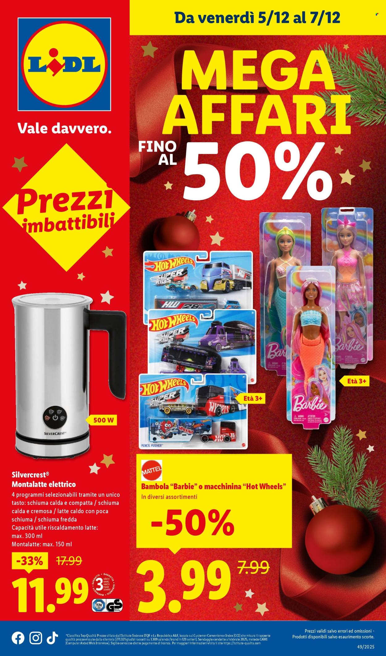 Volantino Lidl - 5/12/2025 - 7/12/2025. Pagina 1