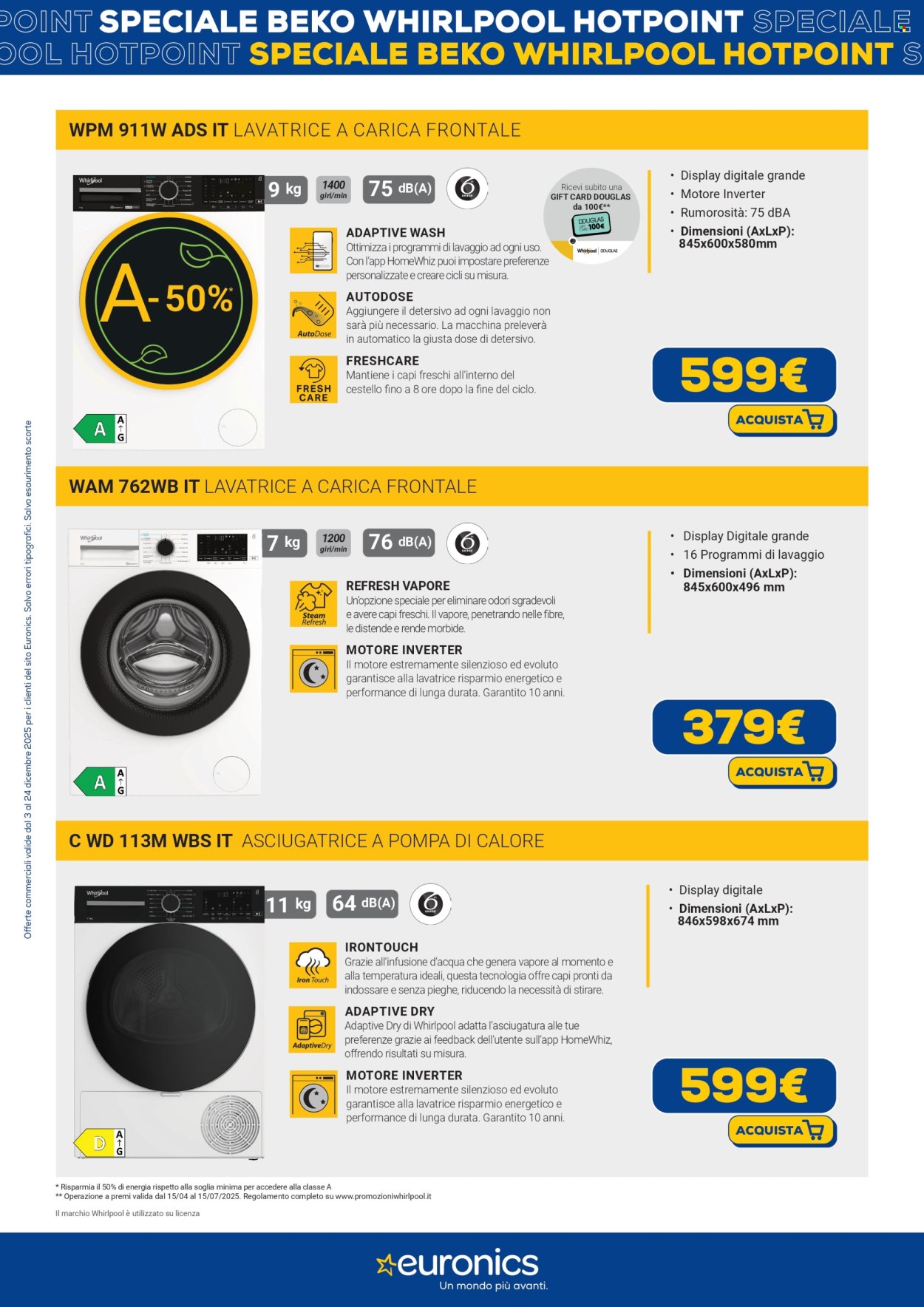 Volantino Euronics - 3/12/2025 - 24/12/2025. Pagina 3