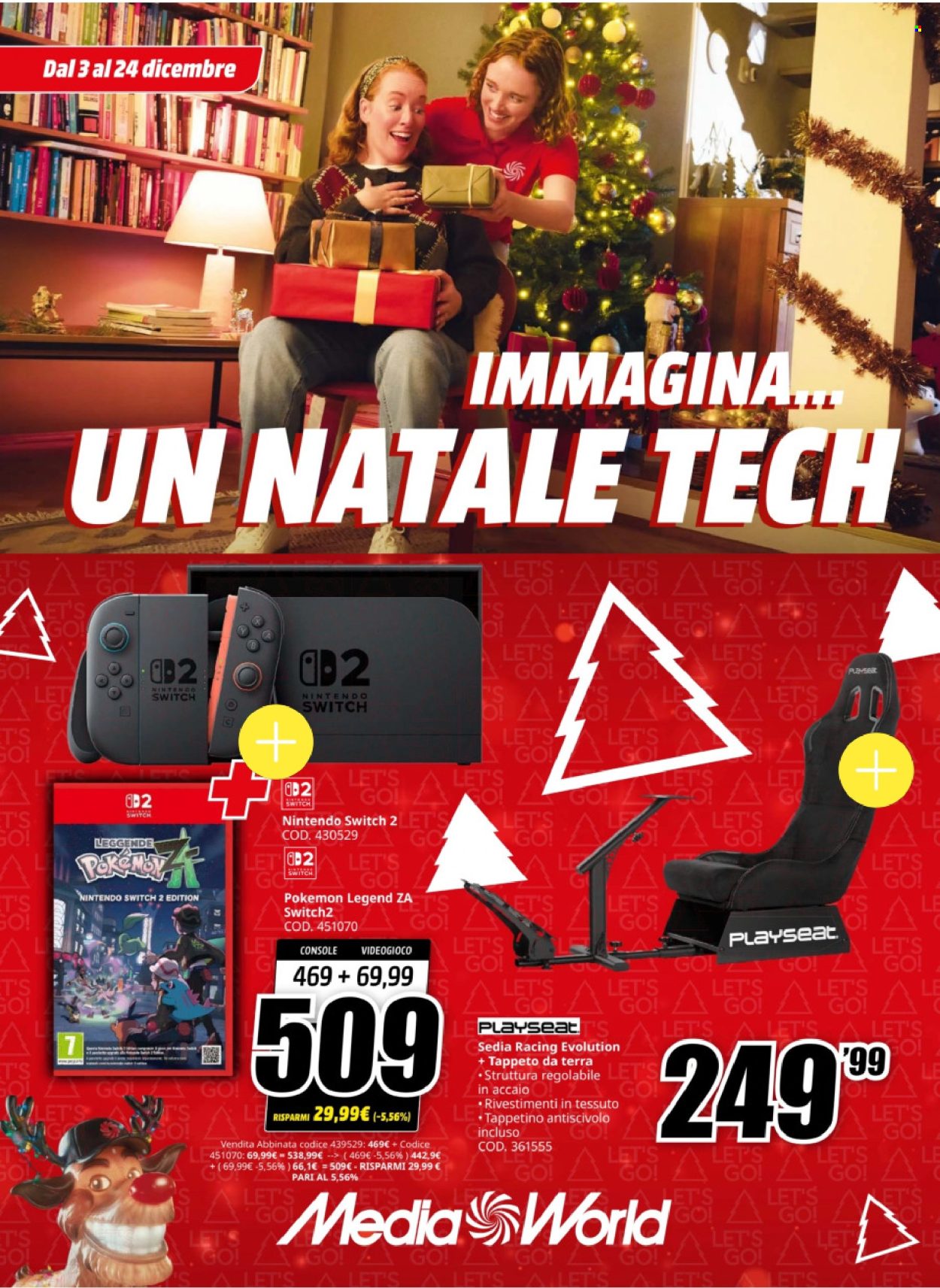 Volantino MediaWorld - 3/12/2025 - 24/12/2025. Pagina 1