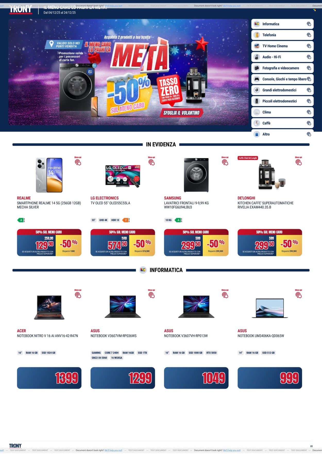 Volantino Trony - 4/12/2025 - 24/12/2025. Pagina 1