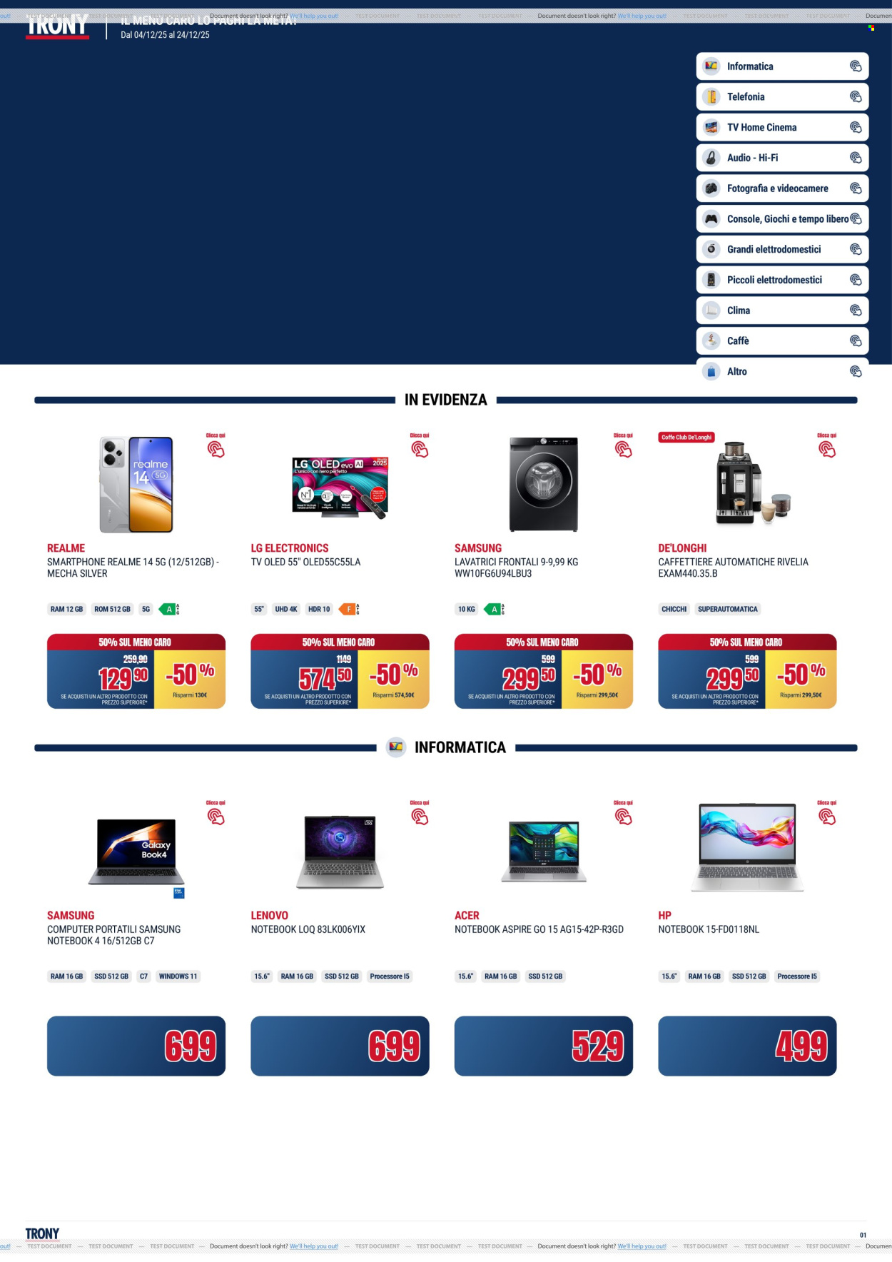 Volantino Trony - 4/12/2025 - 24/12/2025. Pagina 1