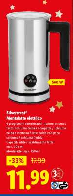 Silvercrest® Montalatte elettrico