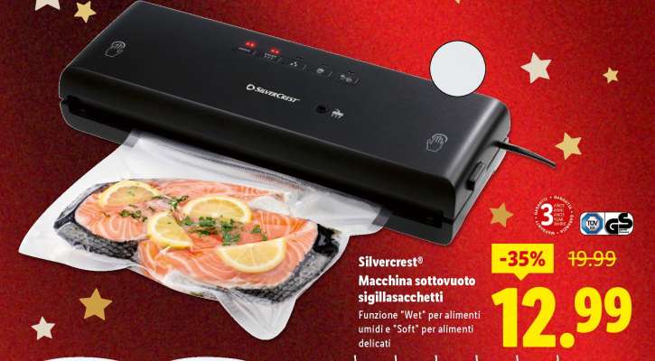Silvercrest® Macchina sottovuoto sigillasacchetti
