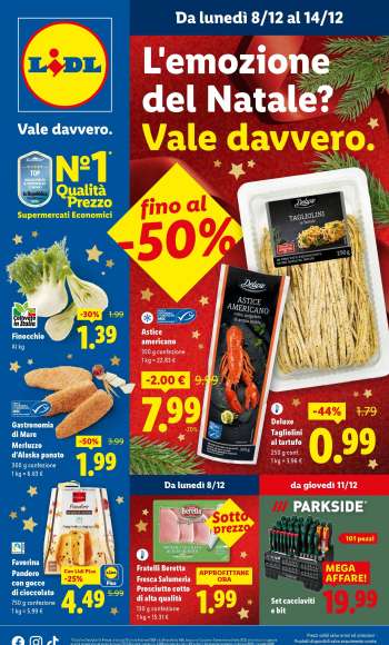 Volantino Lidl - 8/12/2025 - 14/12/2025.