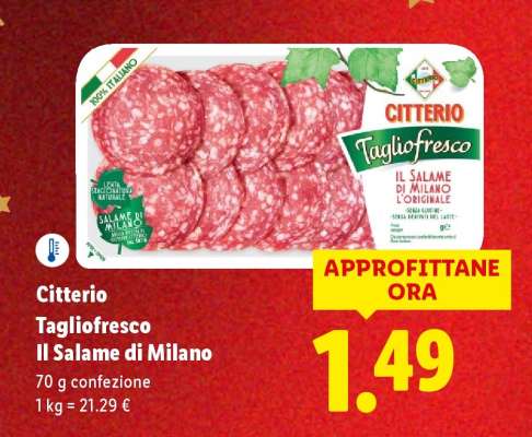 Citterio Tagliofresco Il Salame di Milano