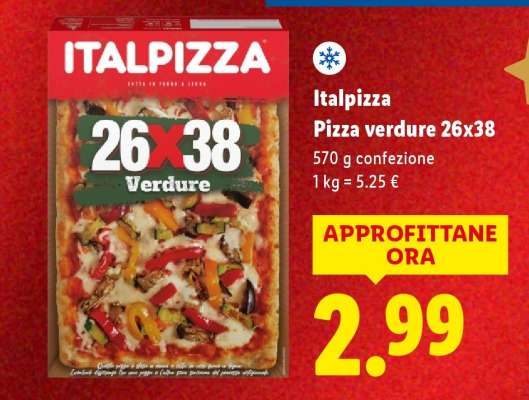 Italpizza Pizza verdure 26x38
